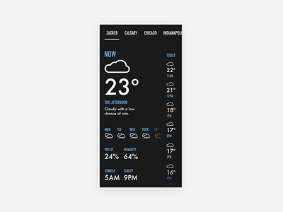 Daily UI #37 - Weather