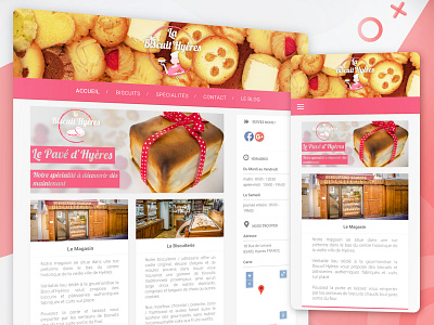 A biscuits company website & branding branding development logo photography web webdesign website