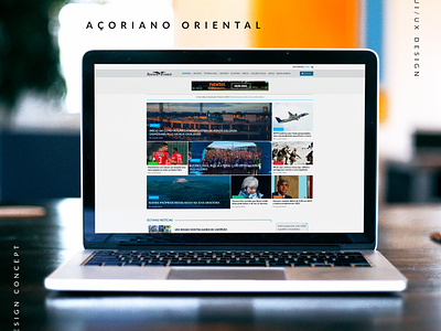 Açoriano Oriental - Concept adobe photoshop adobe xd concept design newspaper typography ui uiux design ux web web concept webdesign website website design