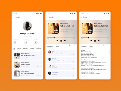 User profile 100 day challenge design mobile design mobile ui music app ui user interface user profile
