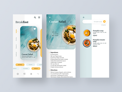 Recipe App design app app design mobile mobile app mobile design recipe app recipe design system ui ux