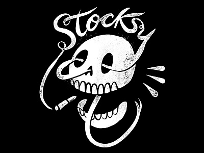 Skully illustration skull stock
