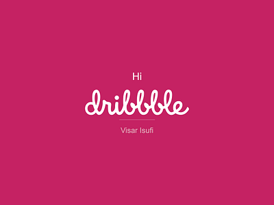 Hi dribbble brand branding creative design dribbble guideline identity logo visuality