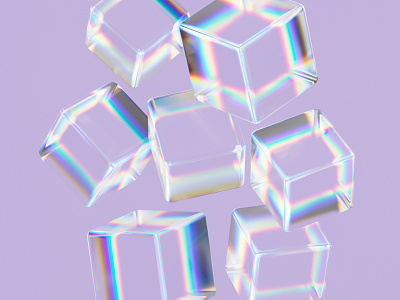 Personal project / Cinema 4D + Redshift glass dispersion