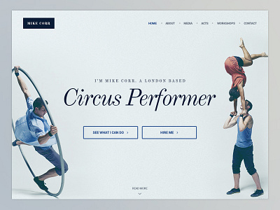 Circus Performer Website