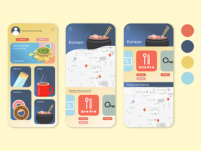 Nearby App - User Interface Design