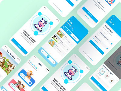 Cattle farming management system mobile app design