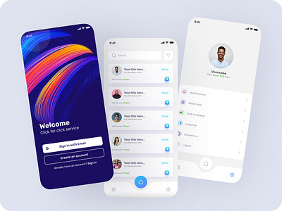 Simple and elegant UI App design