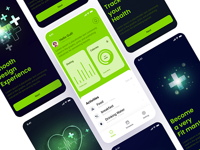 Health Tracker App UI Design