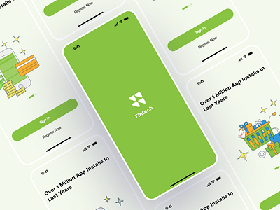 Fintech Mobile banking app UI design #1