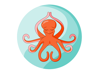 Octopus illustration meditation octopus