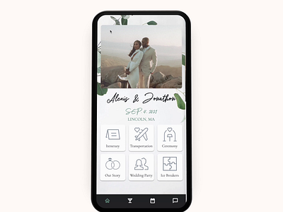 Our Day :: Customizable Wedding App flutterflow lowcode nocode nocodenovember sketch socialapp ui weddingapp weddingsite