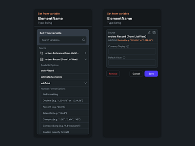 Selecting from Variable in Flutterflow (WIP) app app design backend dark mode firebase lowcode nocode searchable dropdown ui ux variable web