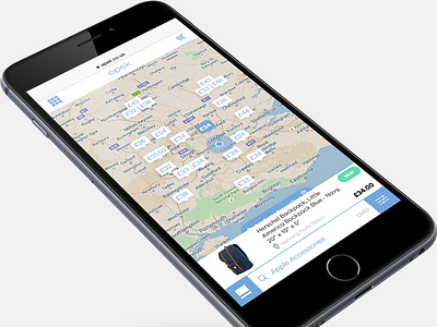 Map View | Find Items custom maps maps mobile search search filters snazzy maps ui ux