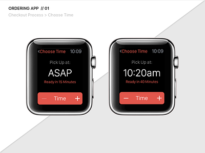 Apple Watch // Checkout Process > Choose Time app app design apple apple watch display ios time ui ux watch os 3 watchos