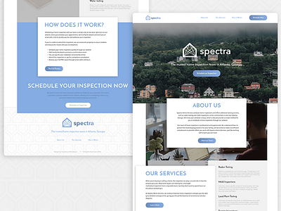 Landing Page // Home Inspection Company apps apps page coffee app e commerce form interface landing page list view real estate search ui ux