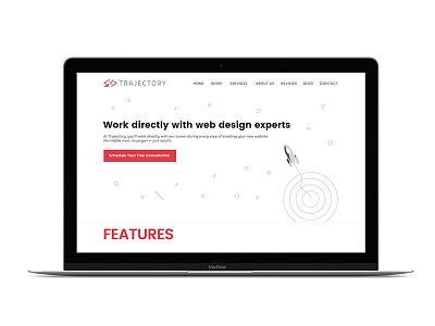 Home Page for a Design Agency (2/2) agency site flat flat design landing page rockets ui ux web web design