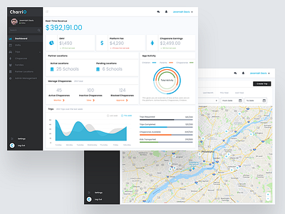 App Admin Panel - Ridesharing App app app design app store google maps map map route rideshare ridesharing app sketch uber ux