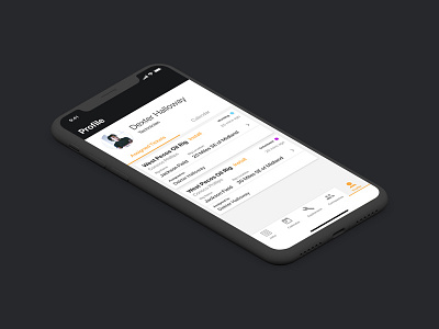 Profile - Ticketing App admin app delivery iphonex list nav tickets uber ui ux