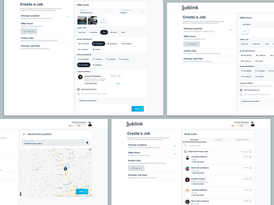 Create a Job - Desktop Flow app create design form ui ui ux design ux web