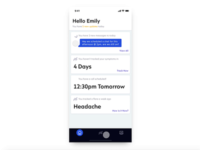 Health App Tracking animation app design graph invision invision studio iphonex ui ui motion ux