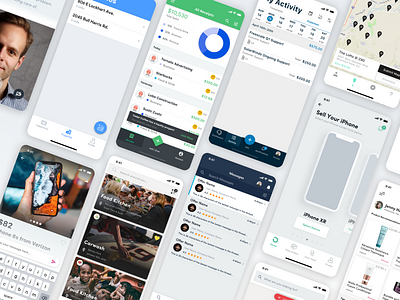 14 iOS apps in 12 months. app freelance graphs ios 13 iphone 11 pro iphonex messages product design ui ux