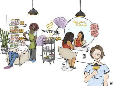 Be Your Miracle Pantene / Illustrations for brief illustration marketing