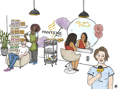 Be Your Miracle Pantene / Illustrations for brief