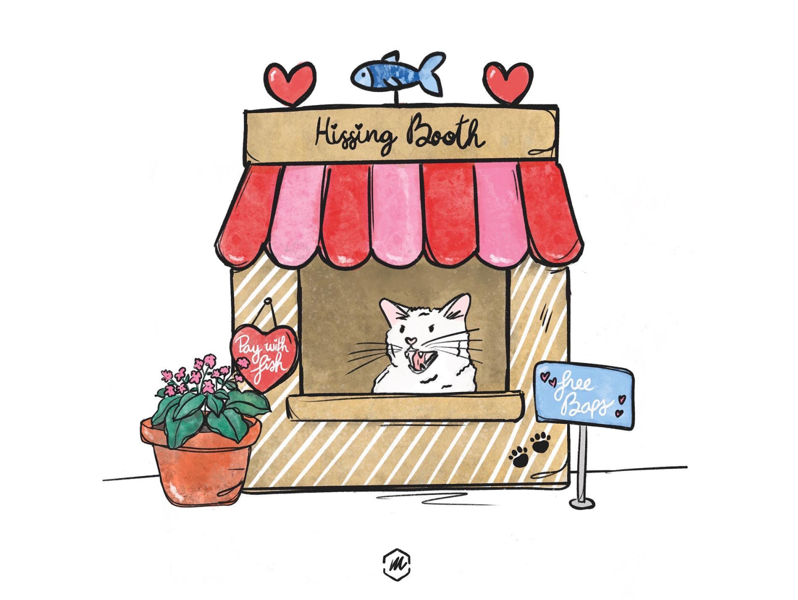 Hissing Booth / personal illustration by Studio Mylène on Dribbble