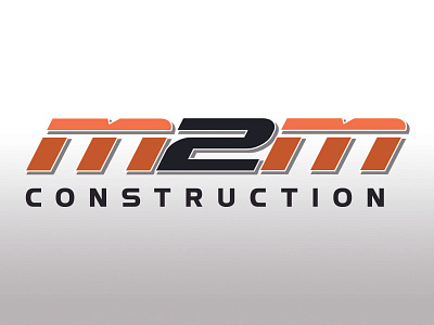 M2M Construction design logo m