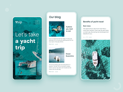 Mobile UI Design Concept — Travel Company