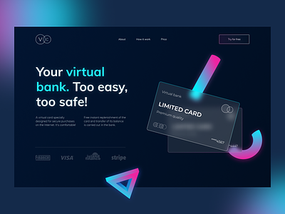 Home Page Concept Design — Virtual Bank Website