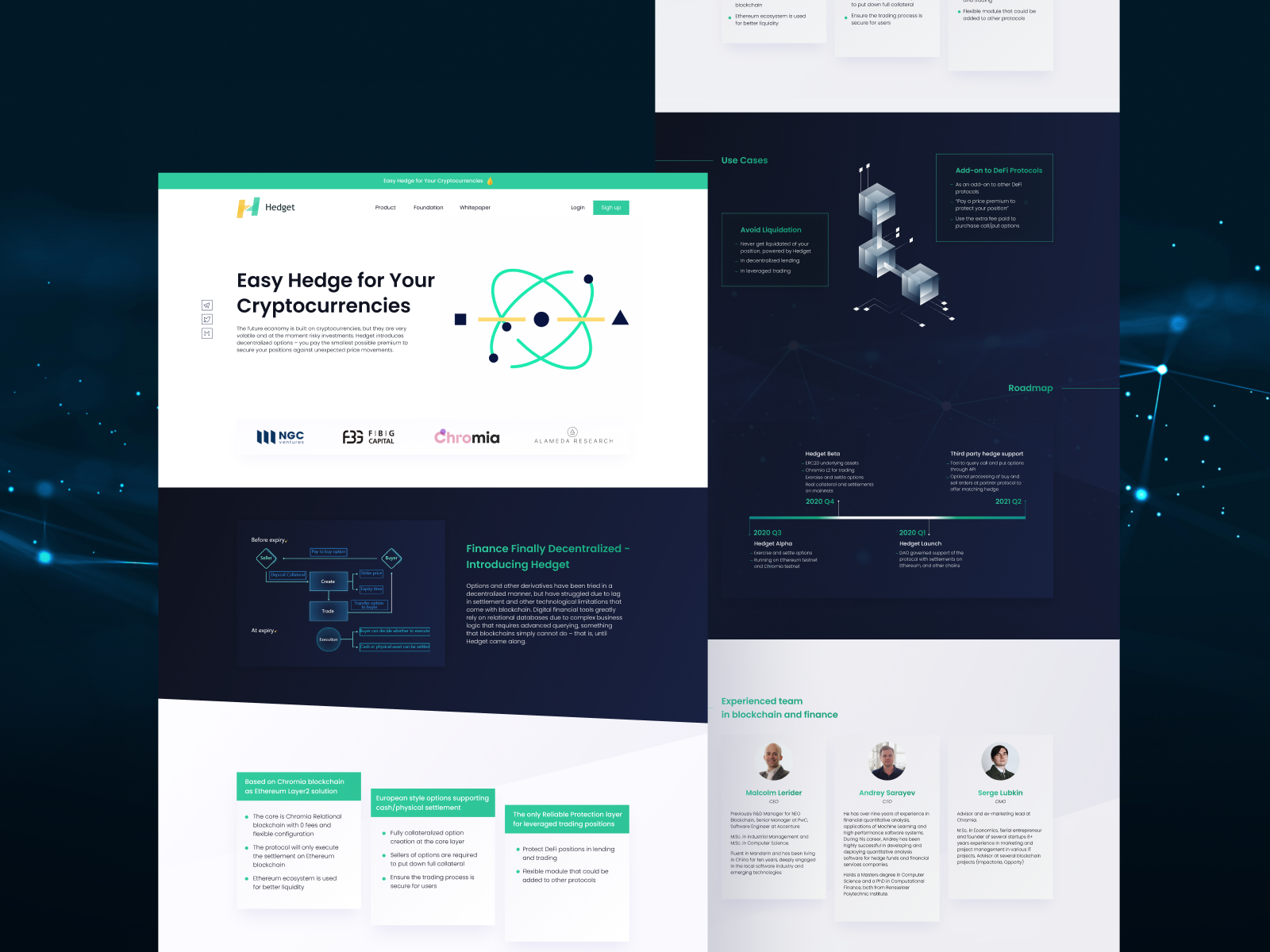Landing Page Design — Cryptocurrency Options Platform by Awesomic on ...