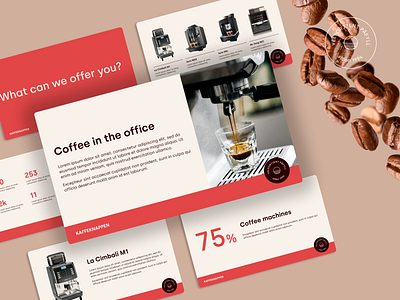 Presentation Template — Coffee Machine Delivery advertising branding business clean clean design coffee design designer graphic design graphicdesign graphics illustration minimal presentation presentation design presentation template product sale sales presentation web