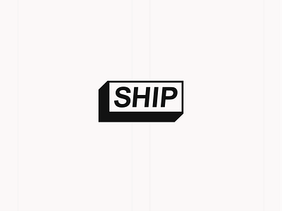 SHIP - Identity brand branding brandmark graphic graphic design idenity logo logo mark logotype marketing symbol