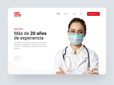 Suiza Lab design landingpage minimal ui ui design web website