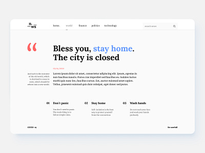 "nws." COVID-19 — Be carefull becarefull design desktop logo ui ui design web