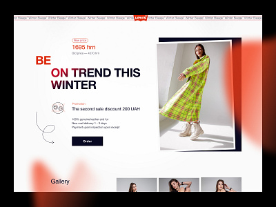 Levis Landing Website creative design desktop ui ui design uidesign web website