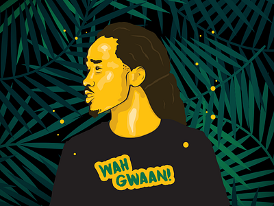 DJ Madbwoy Wah Gwaan! artwork illustration logo