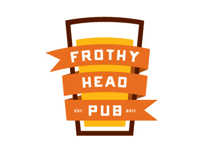 Frothy Head beer froth logo pub