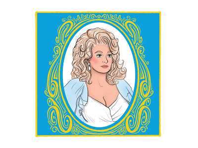 Dolly Parton character color dolly parton doodle glam illustration illustrator procreate