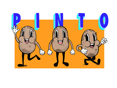 Pinto character character design illustration illustrator pinto bean procreate the beans