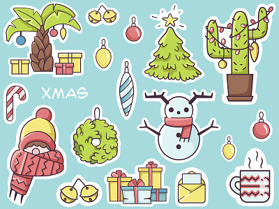 Winter stickers