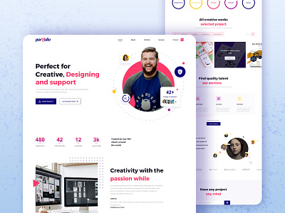 Designer Portfolio Template Design