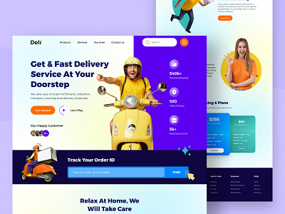 Delivery Service Landing Page