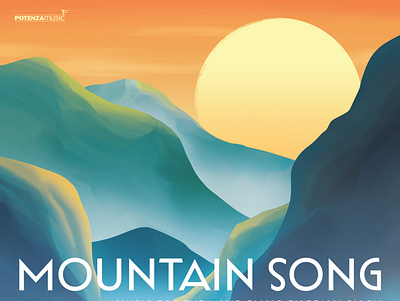 Mountain Song Album Cover mist mountain mountains sunrise
