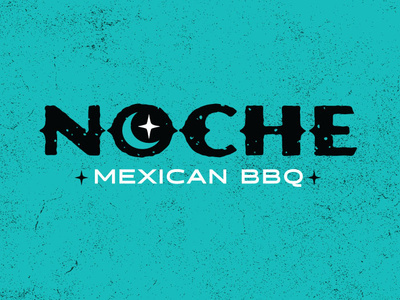 Noche Mexican BBQ logo restaurant restaurant branding