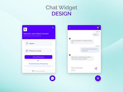 Chat Widget Design