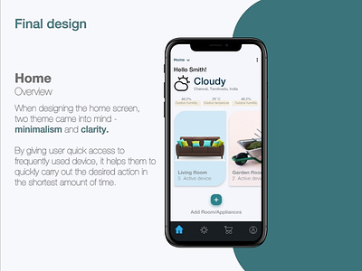 Smart Home app app branding clean design icon minimal type typography ui ux