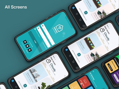 Smart Home App Concept app branding clean design icon minimal type typography ux web
